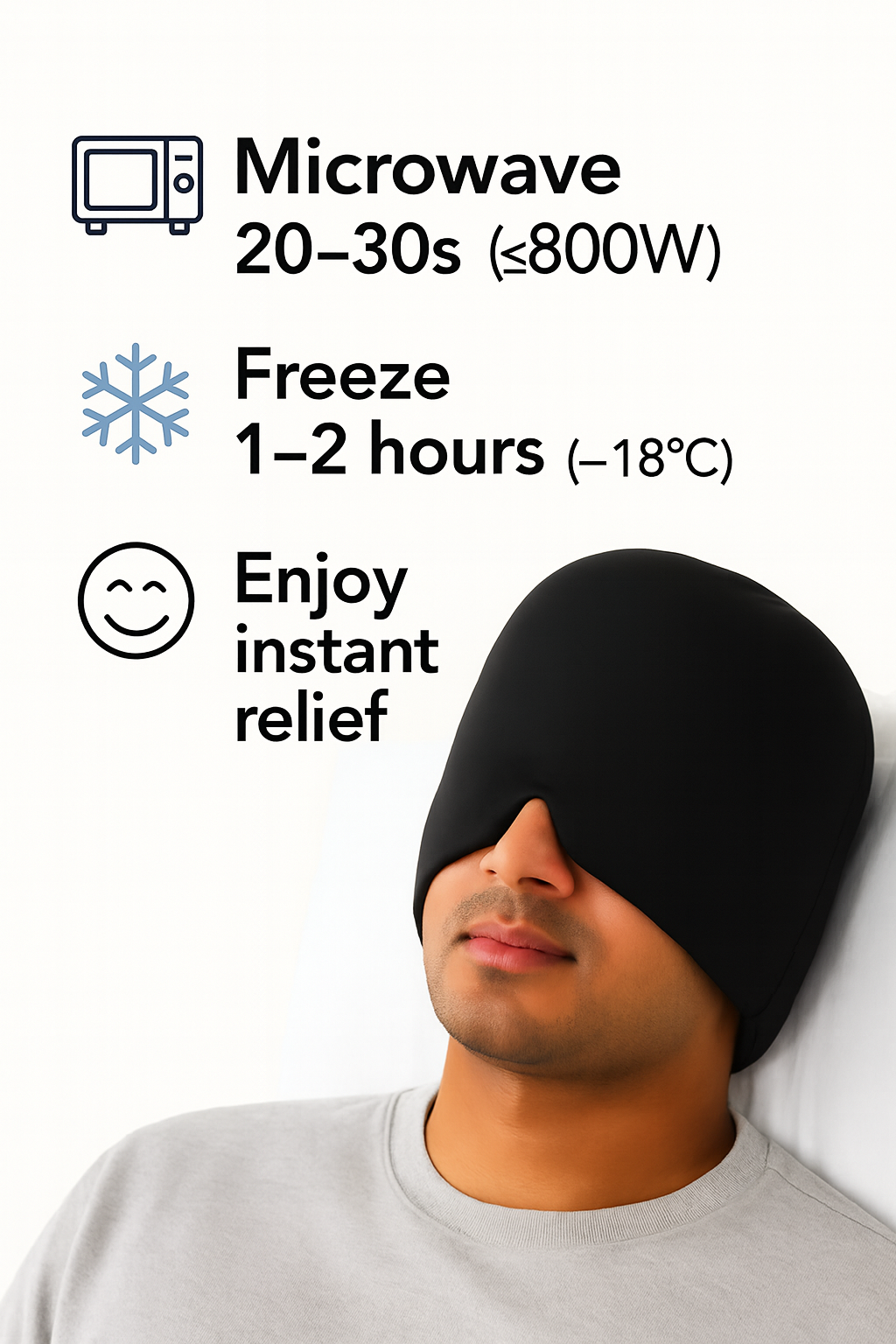 CryoCap™ | Hot & Cold Therapy Migraine Relief Cap
